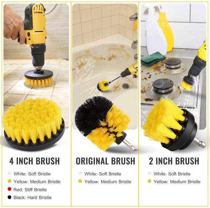 0.3mm Bathroom Drill Scrubber Brush 280g Power Scrubber Brush Bit Pad 1