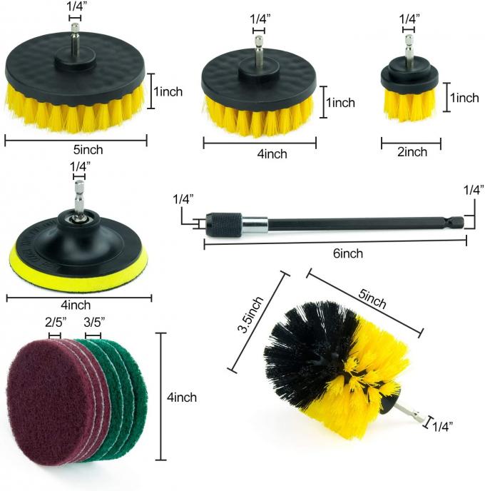 12PCS Multi Purpose Drill Brush Kit 1.28 Pounds Attachment Various Bristles 2