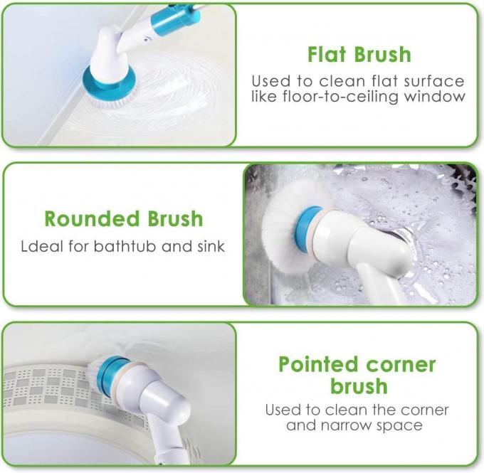 Cordless Tub Electric Spin Scrubber 360 Polyamide Multi Purpose 1