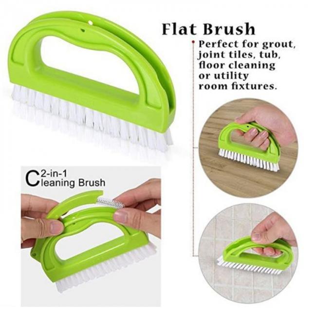 9.5*13.5cm Bathroom Tile Cleaning Grout Scrubber Brush OEM 2