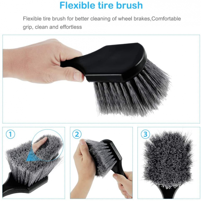 9Pcs Car Wheel Cleaning Brush Set 700g Detailing Cleaning 2