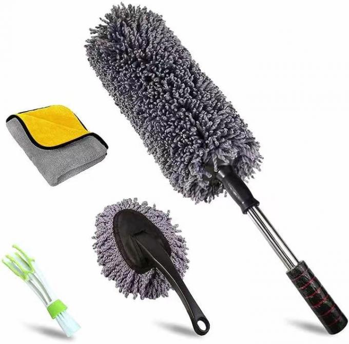 4PCS Car Interior Detailing Brush PP Microfiber Duster 0