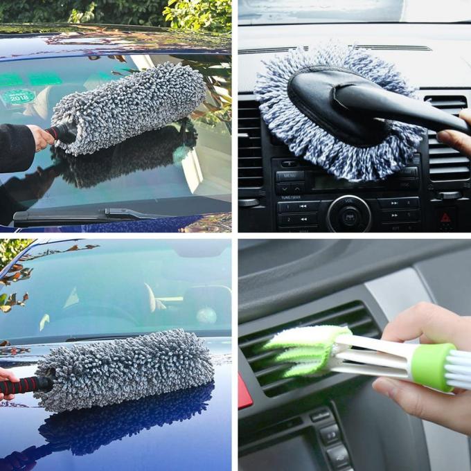 4PCS Car Interior Detailing Brush PP Microfiber Duster 1