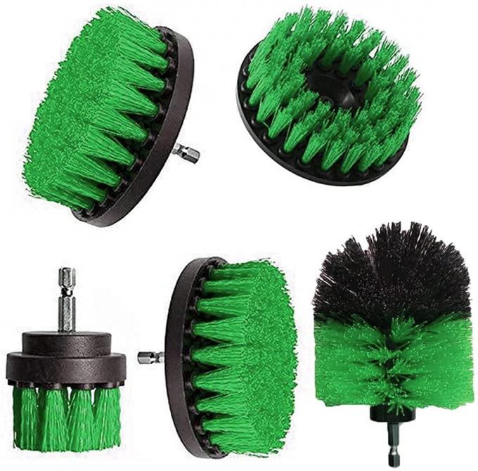 Nylon Drill Brush Attachment Kit 9 In 1 With 6" Long Reach Extension 0