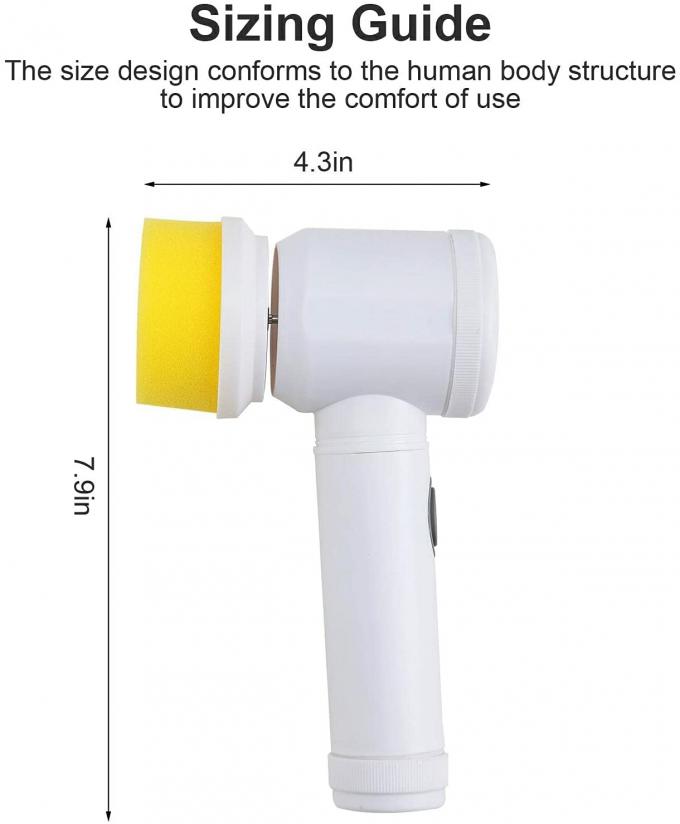 ABS Electric Spin Scrubber Rechargeable With 3 Brush Heads 1