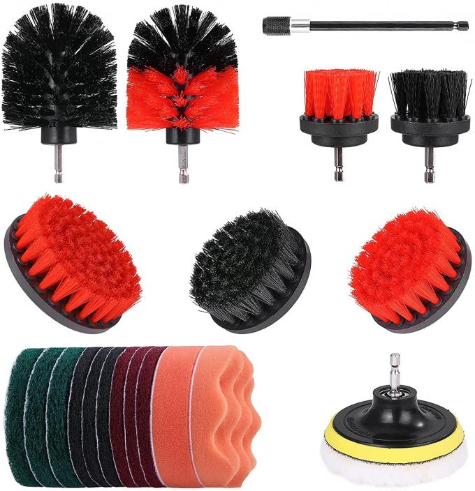 21 Pieces Drill Brush Attachment Set For Joints Tiles Sinks Floor Bathtub Bathroom 0