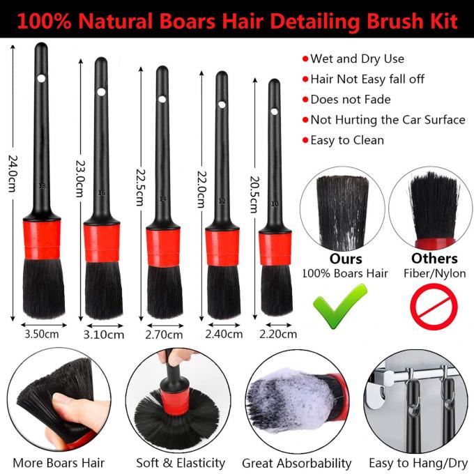 Microfibre Car Detailing Brush Set 13pcs For Interior Exterior 0