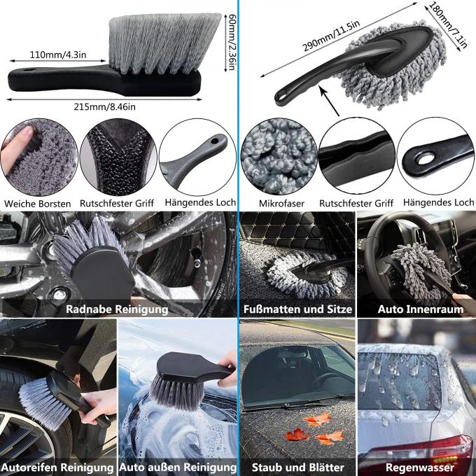 Microfibre Car Detailing Brush Set 13pcs For Interior Exterior 2