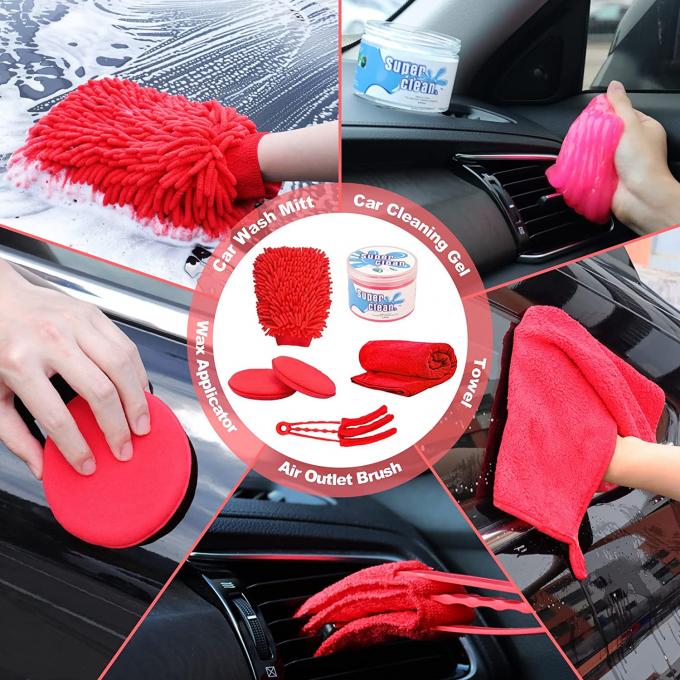 PP Microfiber 24PCS Car Detailing Brush Set 17 Inch 1