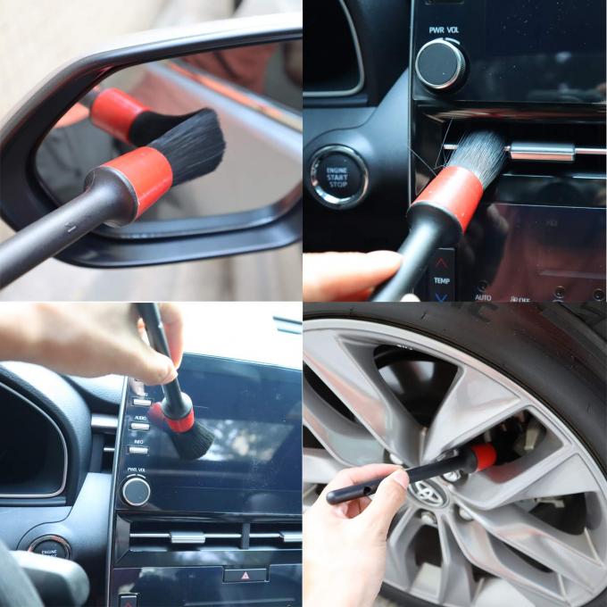 12 Pieces Car Cleaning Brush Set Includes Car Wash Mitt Rim Brush 2