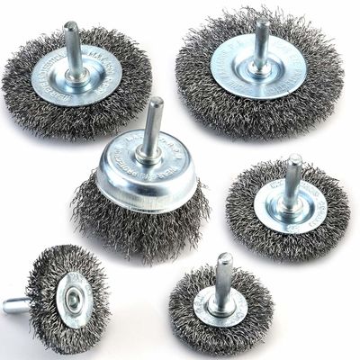 Stripping 2 Inch Wire Wheel Brush 50mm 6mm Rod Knotted Cup