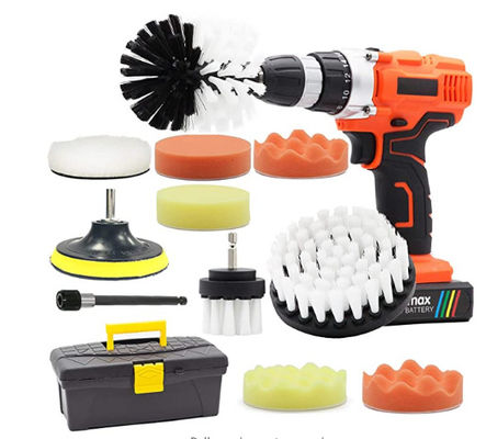 13cm 13Pcs Soft Drill Brush Attachment Set 1.5kg Efficient Cleaning