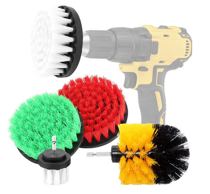 5 Pack Drill Brush Attachment Set 25mm Bristle Household