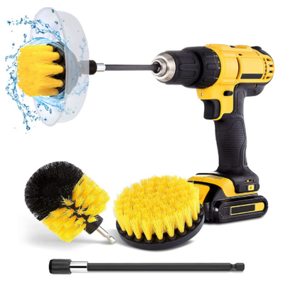 1 Inch Bristle Drill Scrubber Brush 5PCS For Bathroom Car Grout