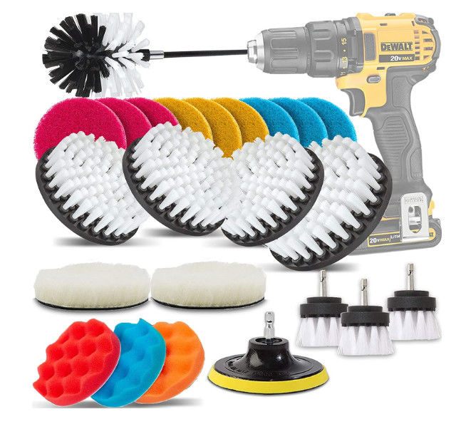 Good price 25Pcs Car Cleaning Drill Brush Set 1.5kg Buffing Sponge Pads M10 online