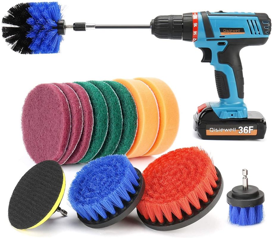 320g Electric Drill Brush Attachment 14 Pieces Sponge Sets