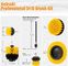 Drill Brush Attachment Set 6 Pack-Power Scrubber Cleaning Kit with Extend