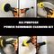 15Pcs Polypropylene Drill Brush Attachments Set Scrub Sponge Tube Grouting