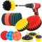 Nylon PP Filament Electric Drill Brush 24 Pieces Red 2'' 3.5'' 4'' 5&quot;