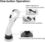 Rechargeable Cordless Electric Spin Scrubber With 4 Replaceable Brush Heads