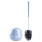 Toilet Brush And Holder Set Silicone Bristles With Tweezers Pink